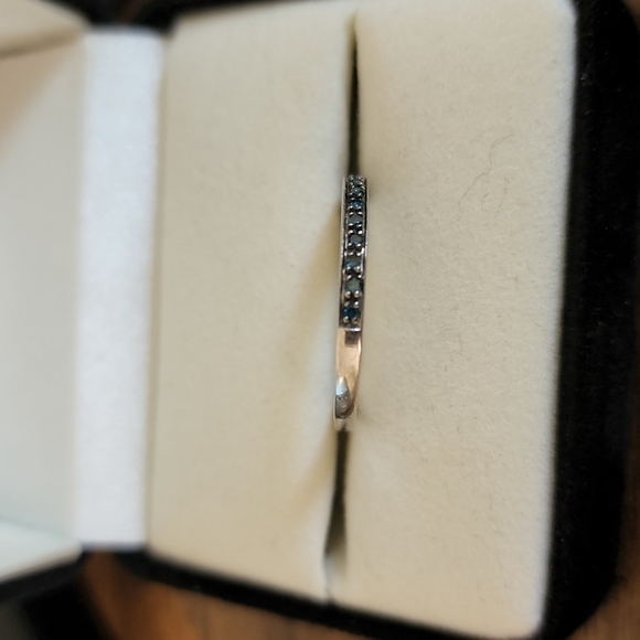 Sapphire Anniversary Band - Picture 2 of 3